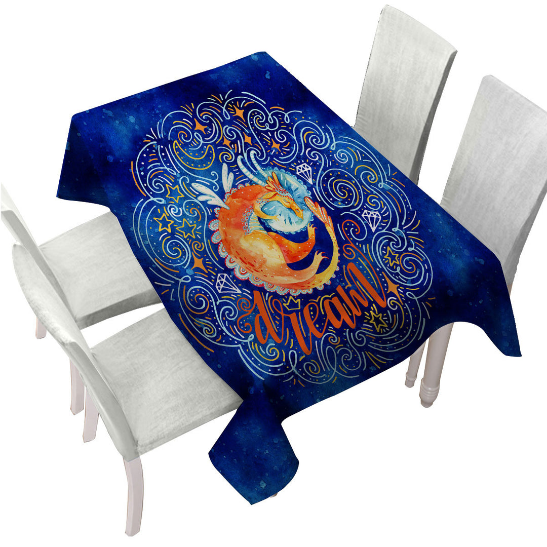 Cool Dreaming Oriental Dragon Tablecloths