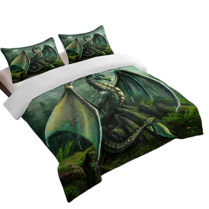 Cool Fantasy Art Garwin the Green Forest Dragon Donna Covers