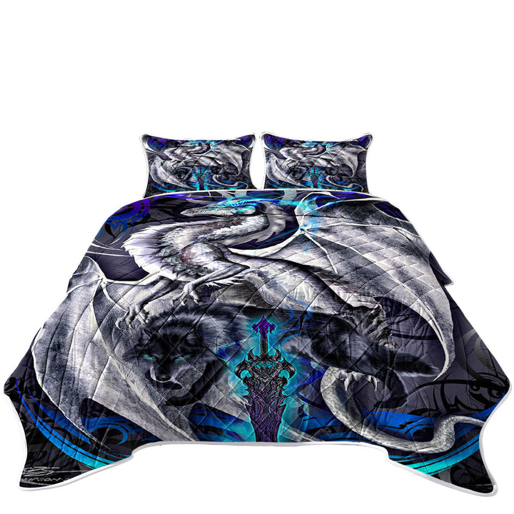 Cool Fantasy Weapon Wolf Dragon Omega Blade Quilts