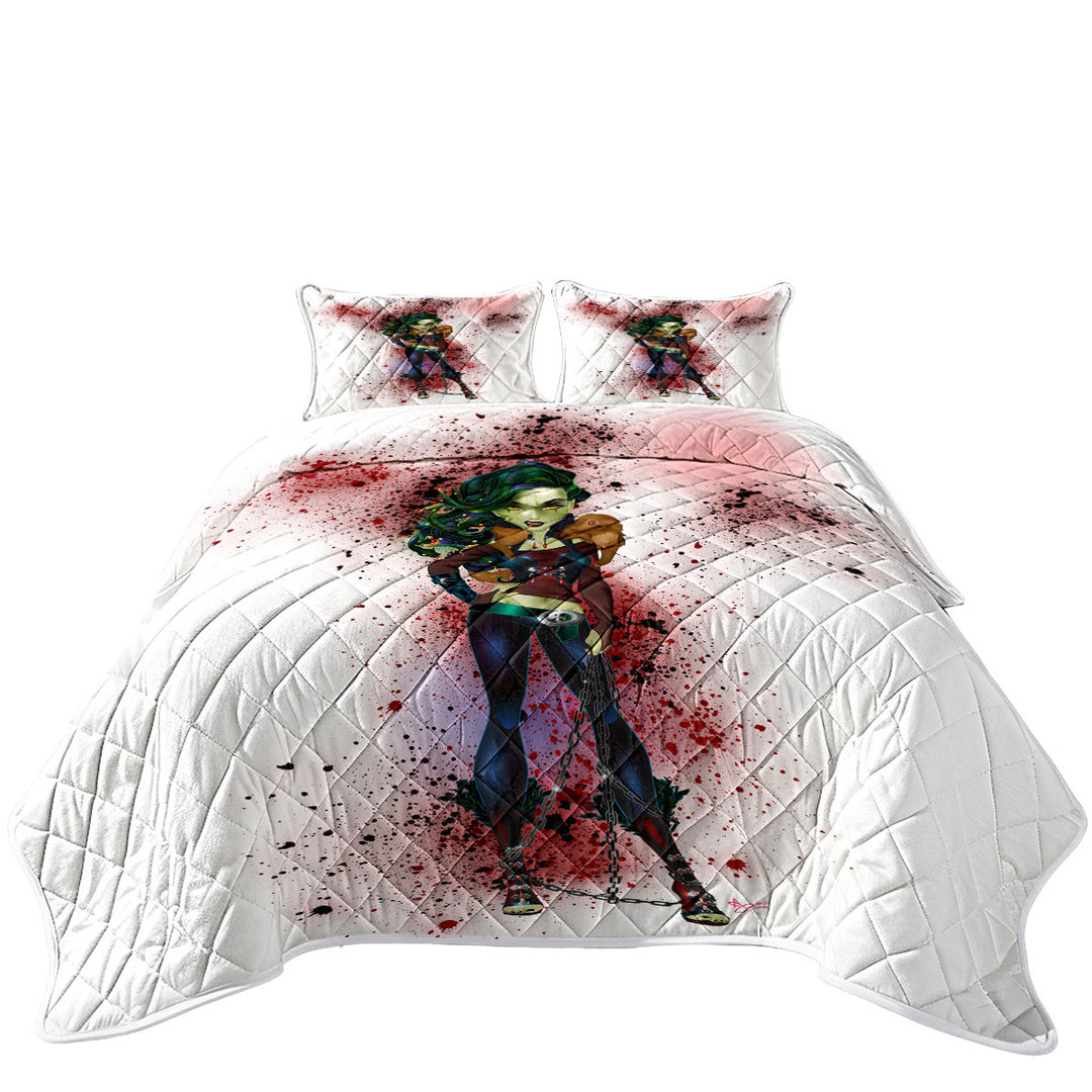 Cool Goth Tough Medusa Coverlet