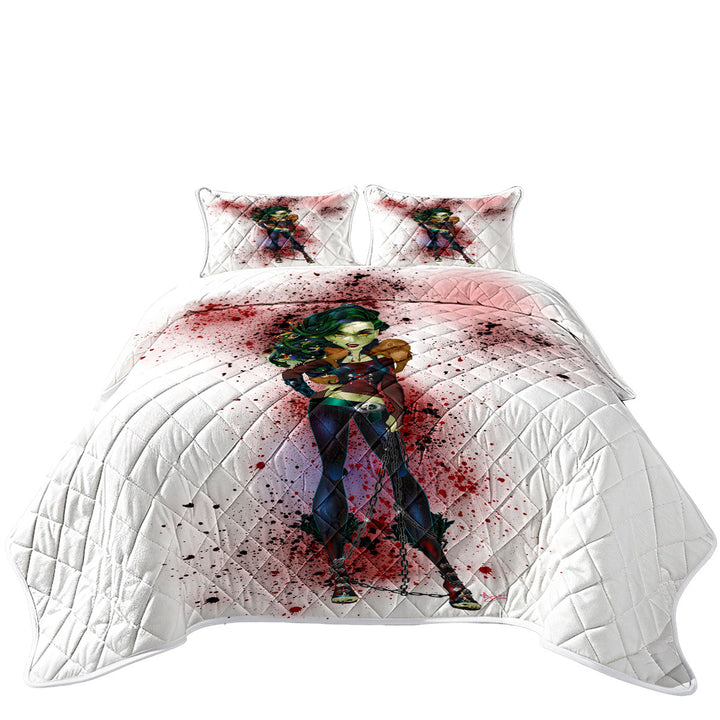 Cool Goth Tough Medusa Coverlet