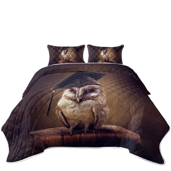 Cool Graduated Owl King Quilt