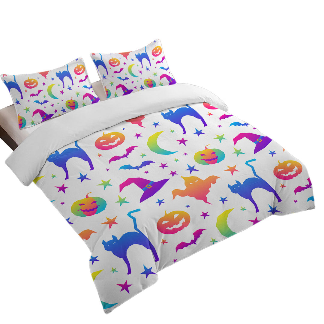 Cool Halloween Pattern King Duvet Cover set