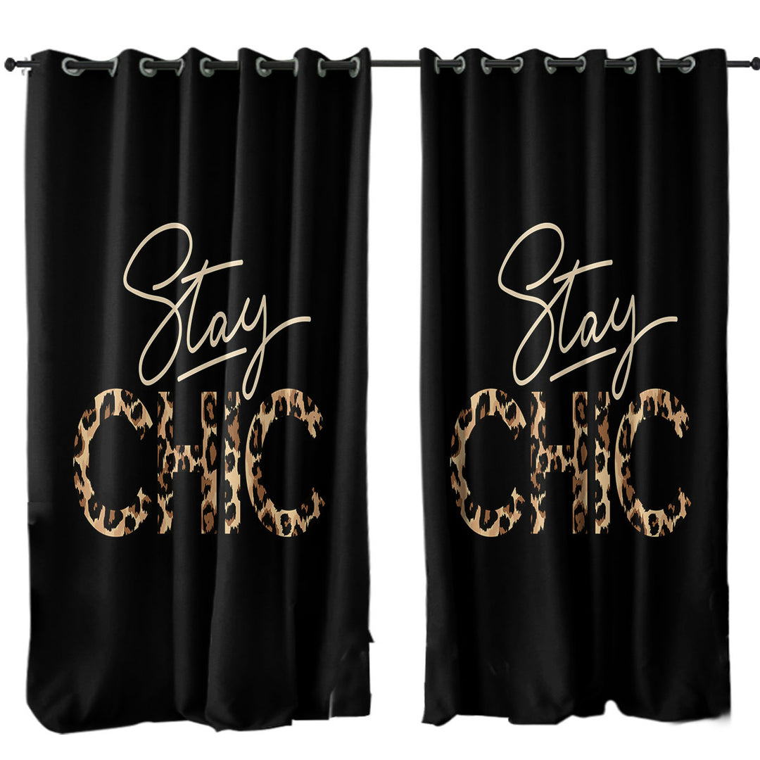 Cool Leopard Pattern Stay Chic Curtains