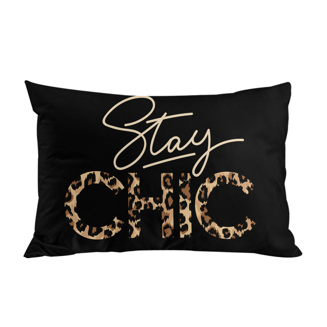 Cool Leopard Pattern Stay Chic King Pillow Cases