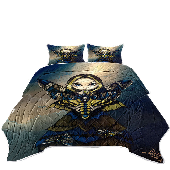 Cool Moth Queen the Death_s Head Moth Fairy Coverlets
