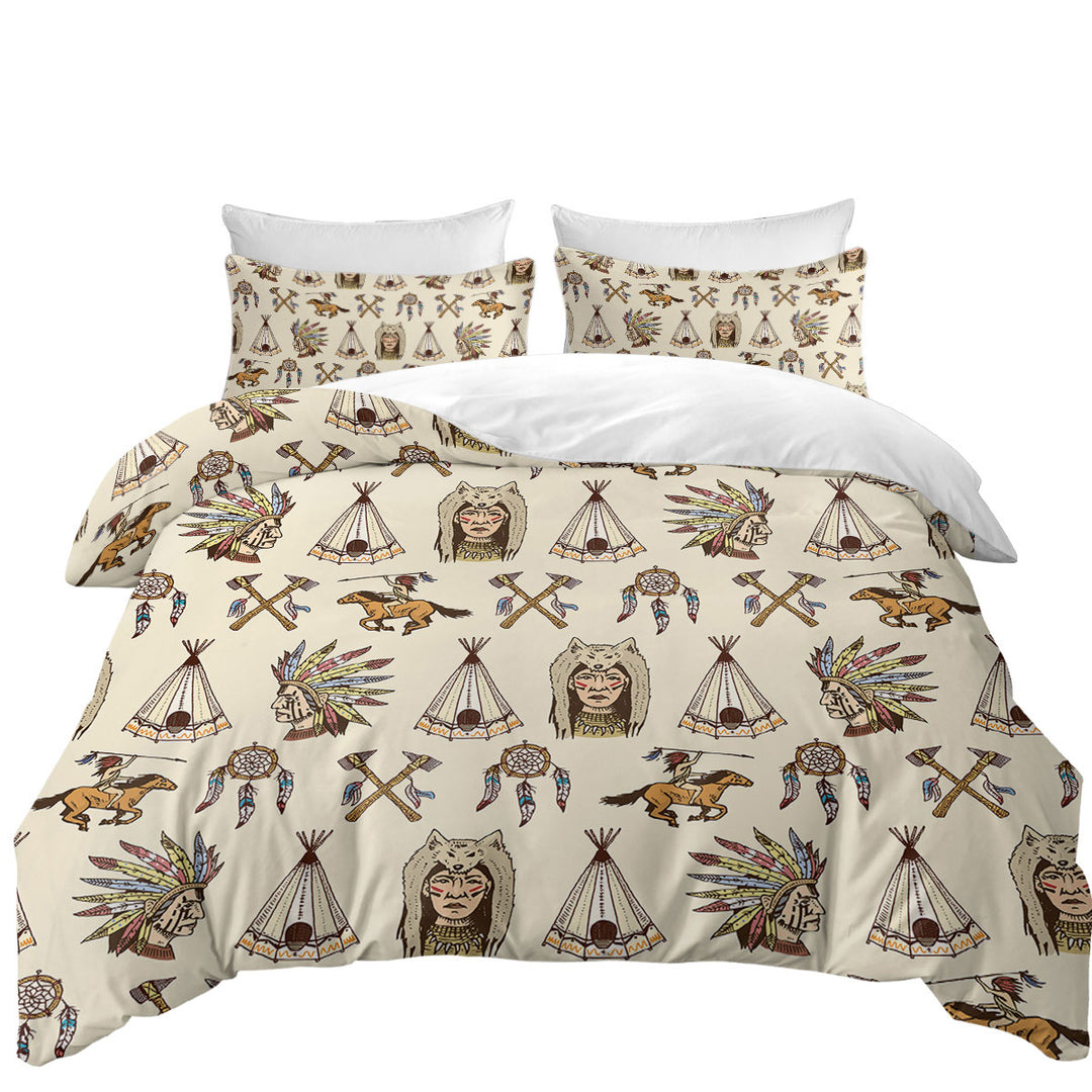 Cool Native American Pattern Duvet Cover