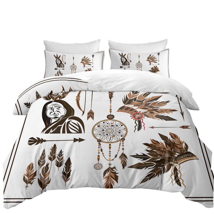 Cool Native American Set Duvet Cover