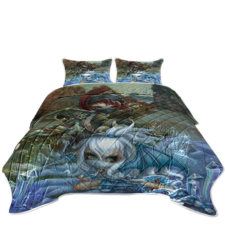 Cool Ninja Dragonlings Stone and Ice Ninjas Quilt stores near me