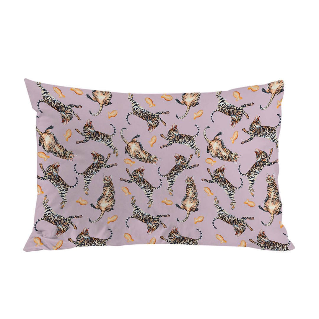 Cool Pattern Tiger Cat Pillowcase