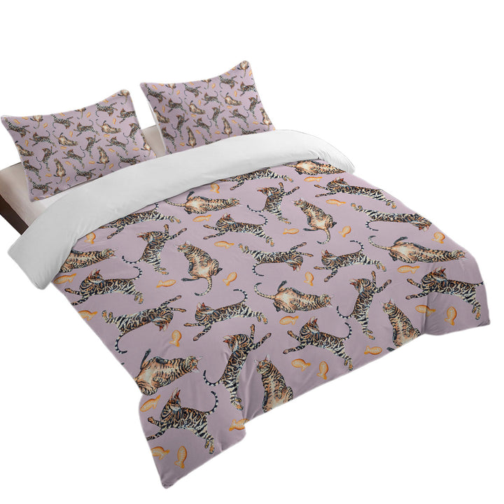 Cool Pattern Tiger Cat Twin Duvet Covers