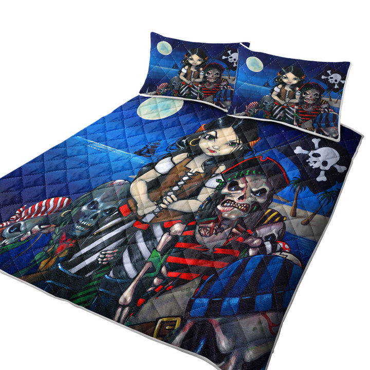 Cool Pirate Art Arrival of the Damned Quilt shop near me