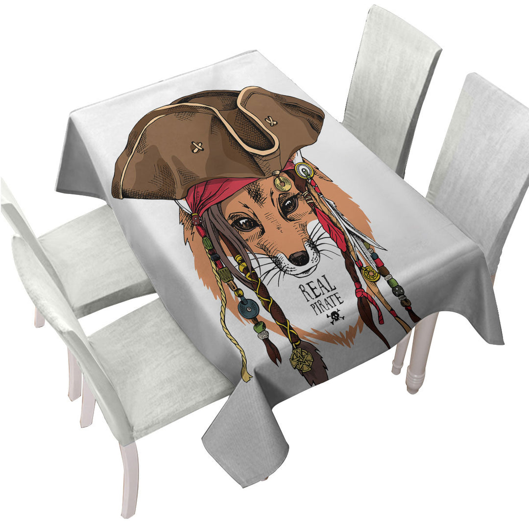 Cool Pirate Fox Custom tablecloths