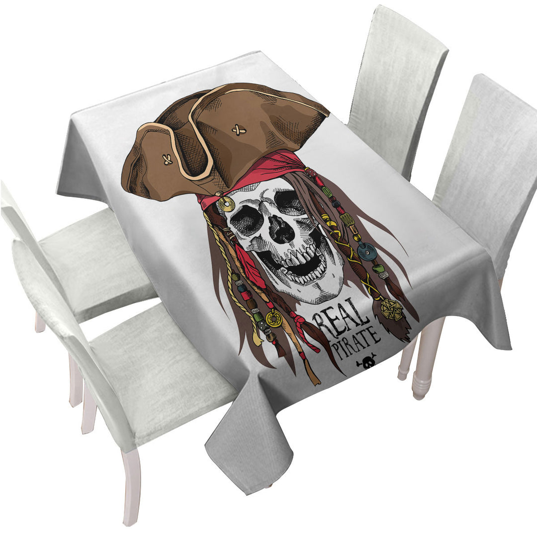 Cool Pirate Skull Tablecloth