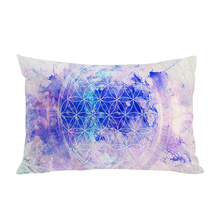 Cool Purplish Blue Fading Illusion Pillow Cases