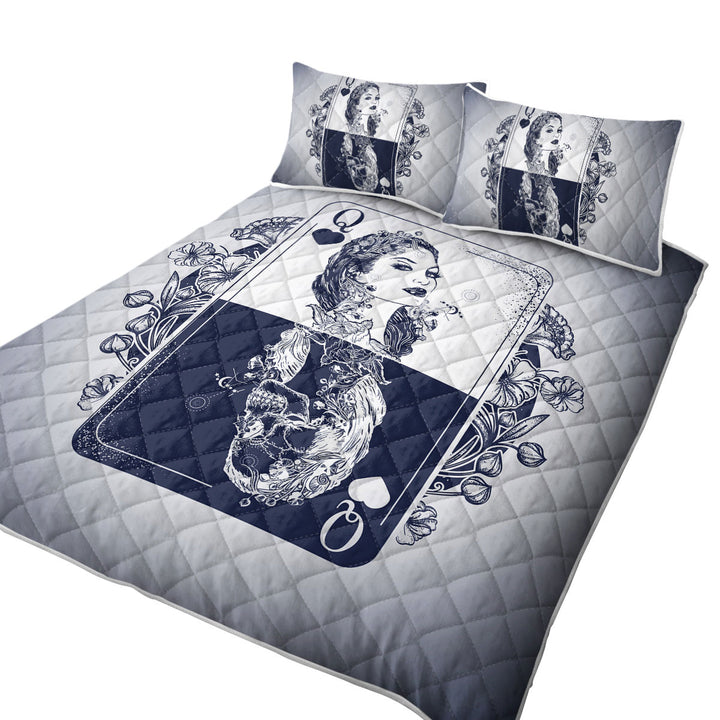 Cool Queen and Scary X ray Card King Size Quilt