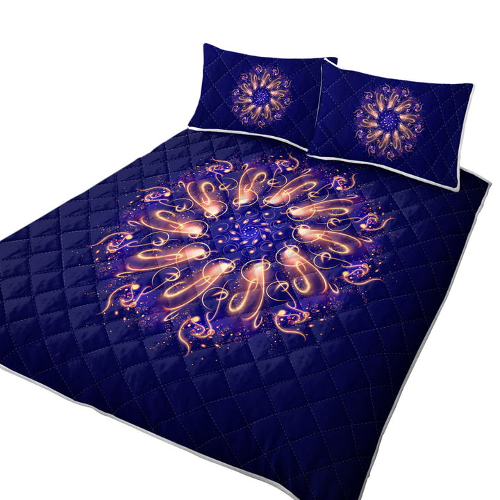 Cool Sparks Circle California King Quilt Sets