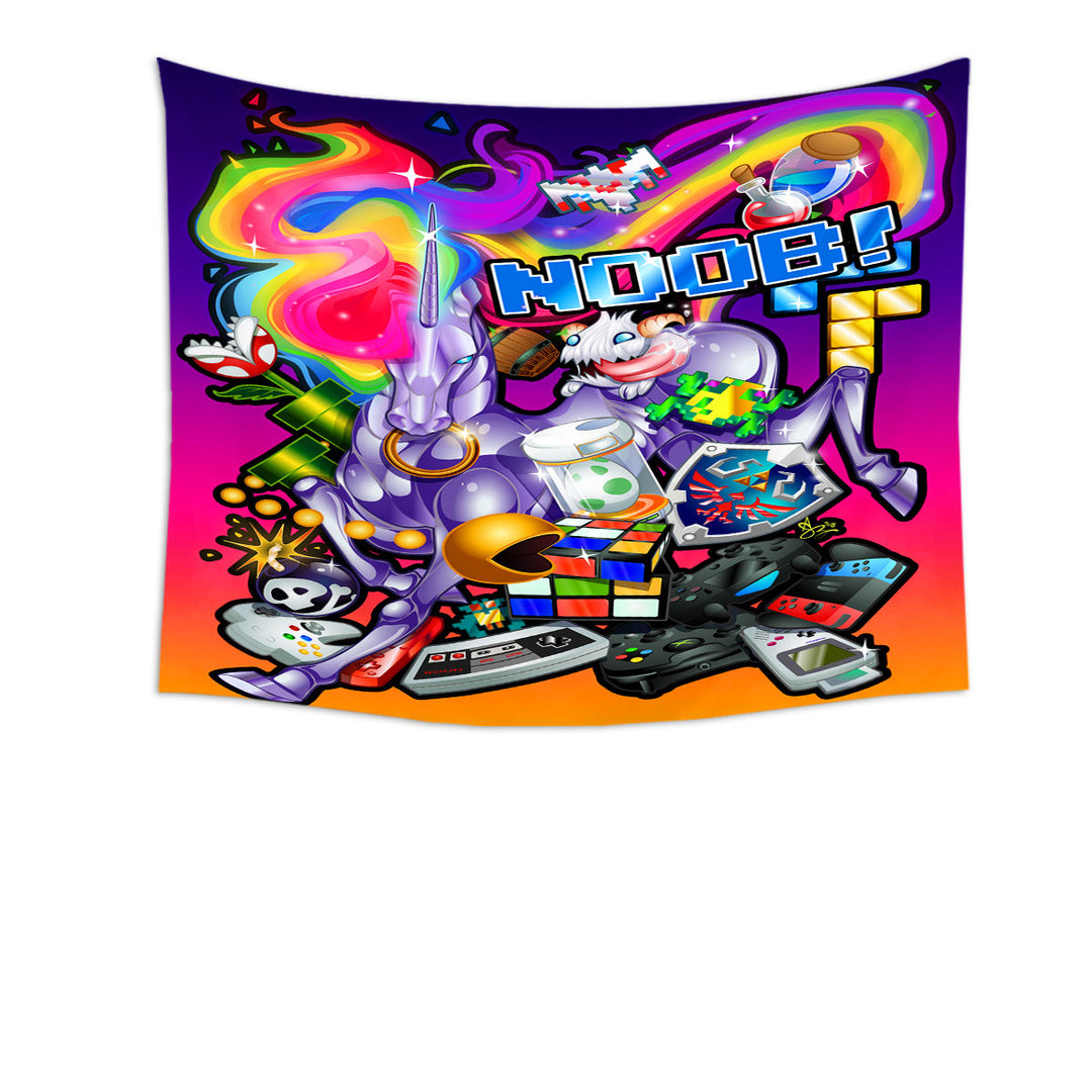 Cool Tapestry Noob Gamer Rudicorn