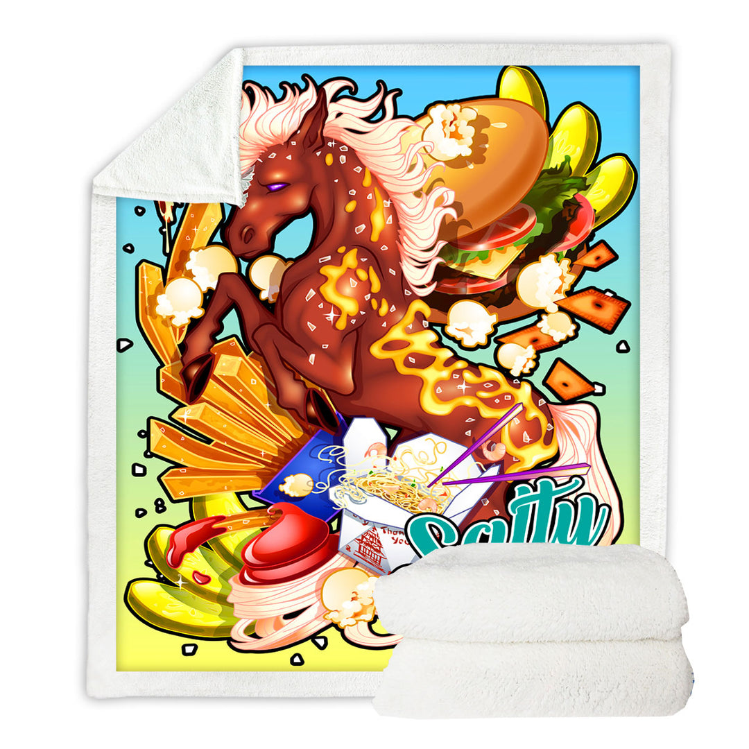 Cool Throws Rudicorn Salty Junk Food