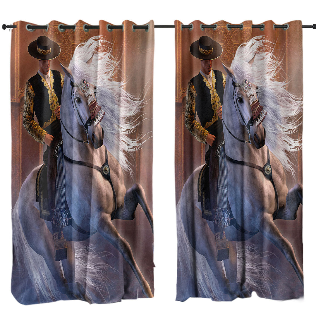 Cool Vaqueros the Latin Cowboy El Vaquero Drapes for Living Room