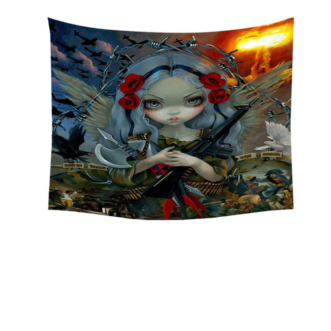 Cool Wall Decor Tapestry History Art Unseelie Court War Beautiful Angel Girl
