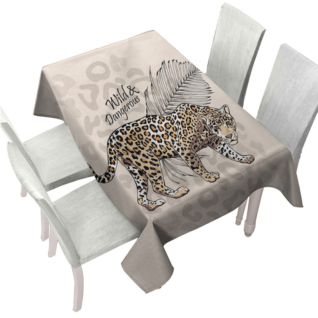 Cool Wild and Dangerous Cheetah Custom table cloth