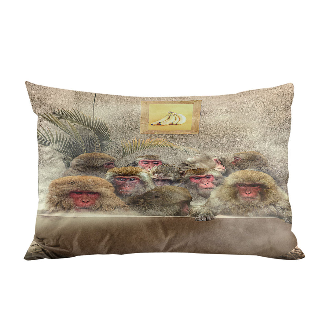Cool and Funny Art Monkeys Bath Pillowcases