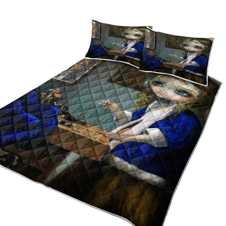 Coverlet with Alice Through a Vermeer Glass