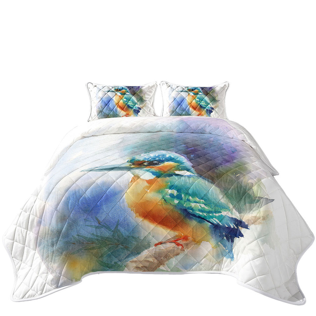 Coverlet with Art Painting Hummingbird