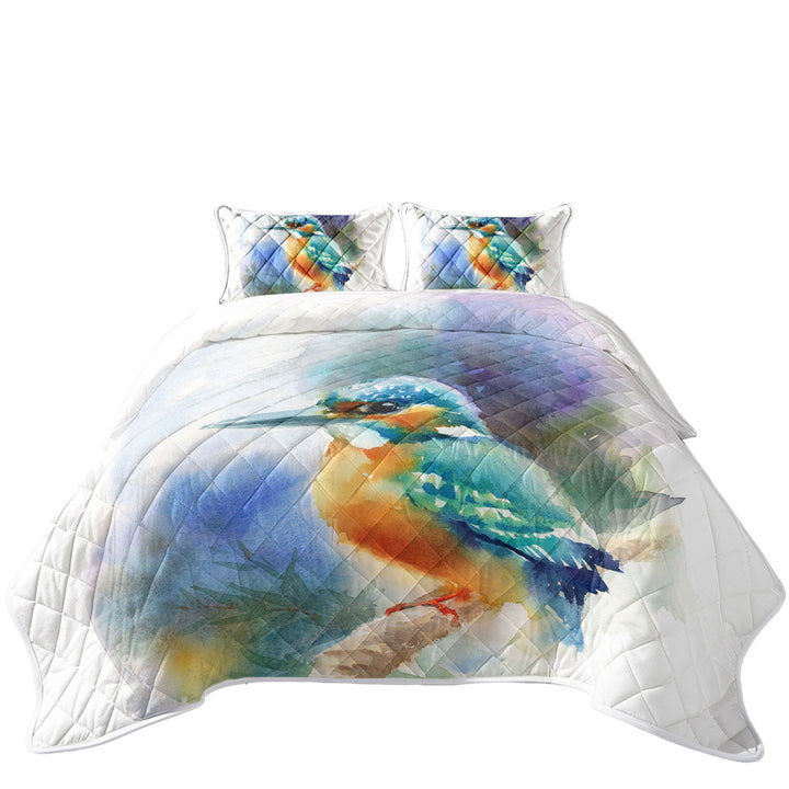 Coverlet with Art Painting Hummingbird