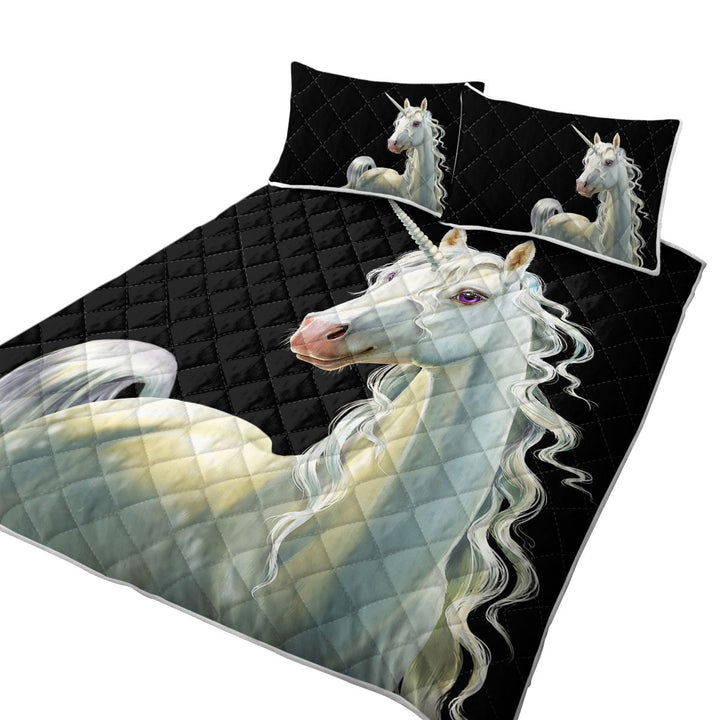 Coverlet with Handsome Unicorn