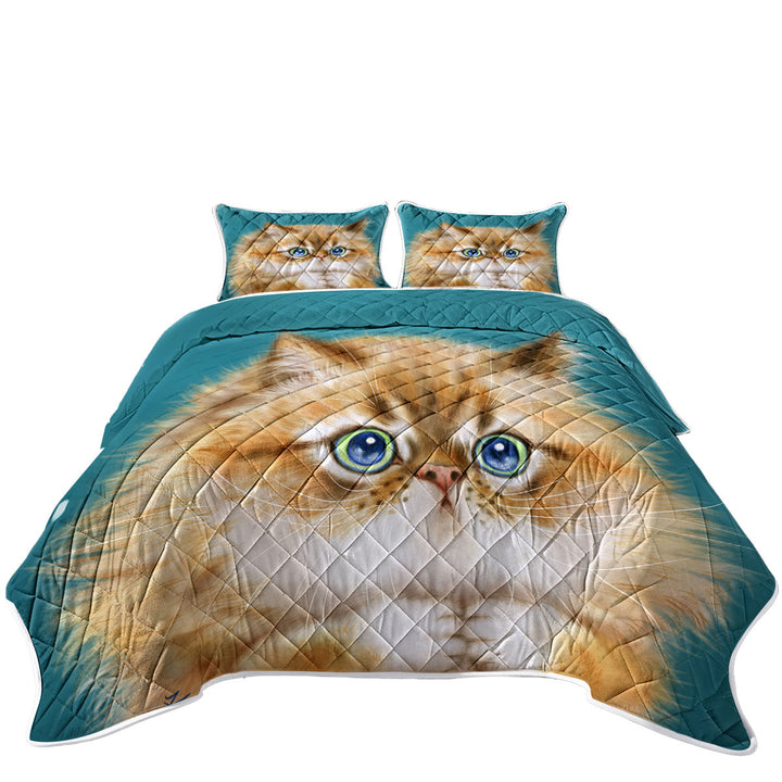 Coverlet with Kittens for Children Cute Innocent Cat