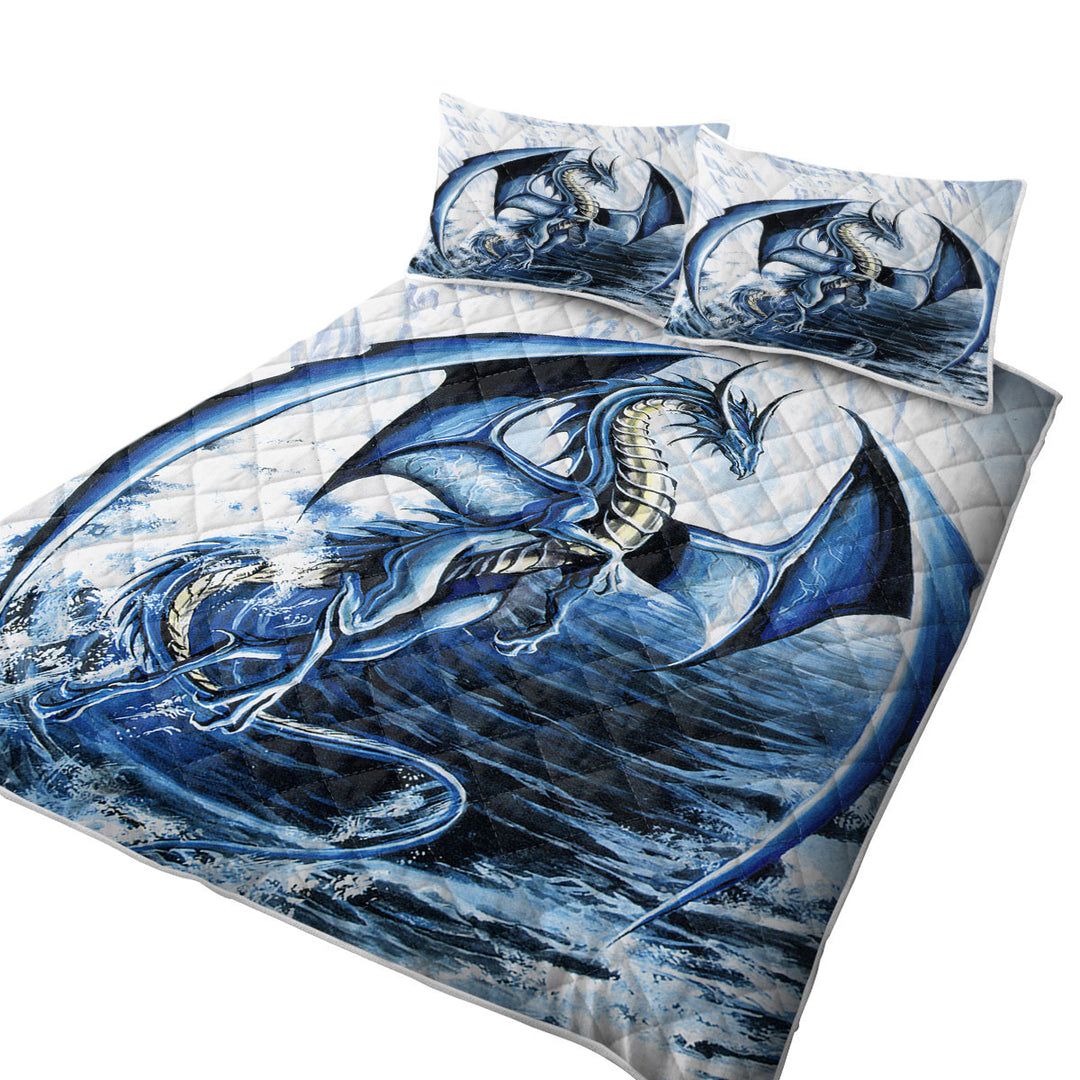 Coverlet with Spirit of the Ice Ocean Dragon