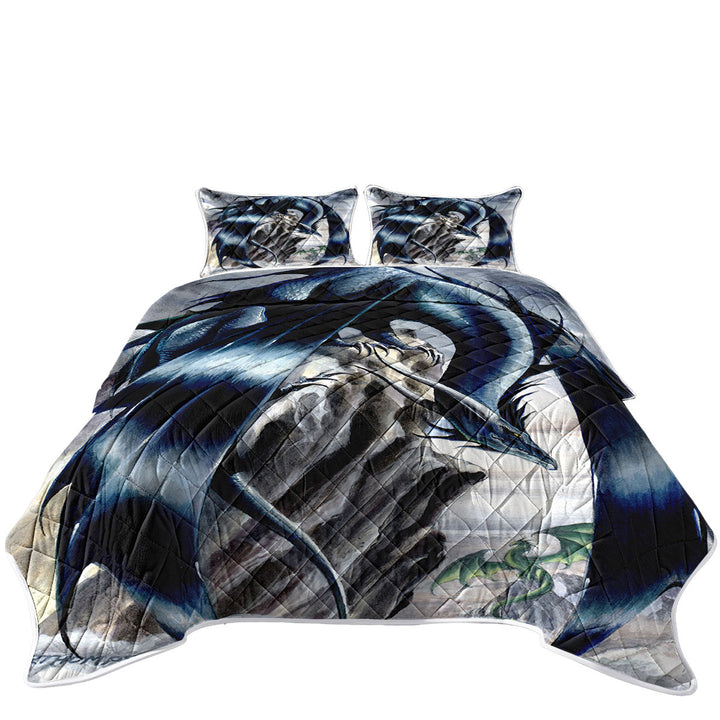 Coverlet with Stormchaser Cliff Dragons
