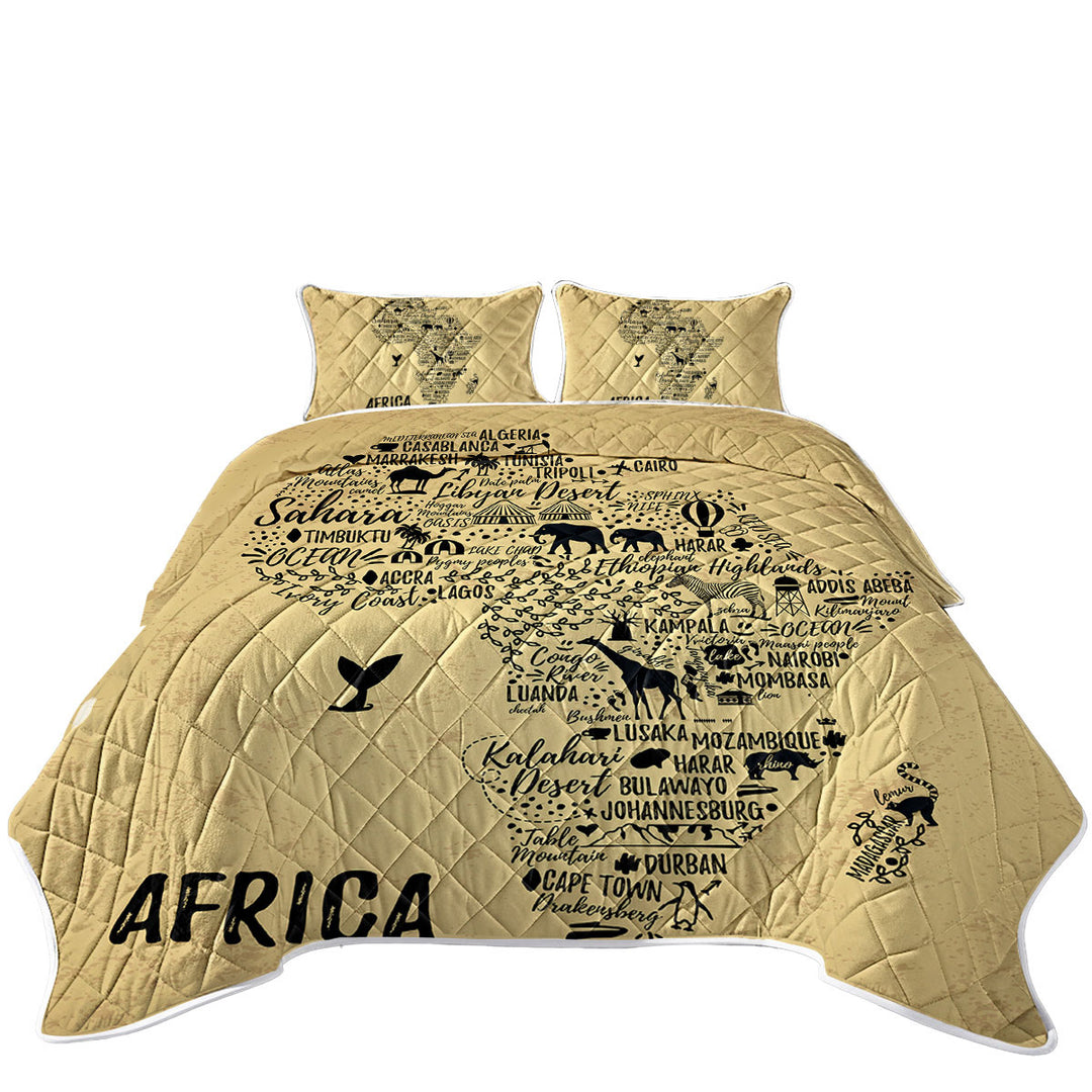 Coverlets with Africa Features The African Continent