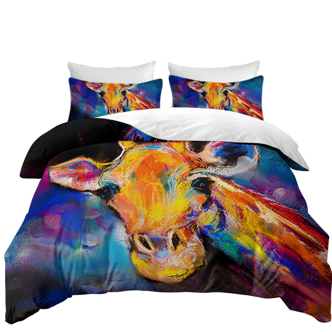 Coverlets with Animal Art Painting Giraffe
