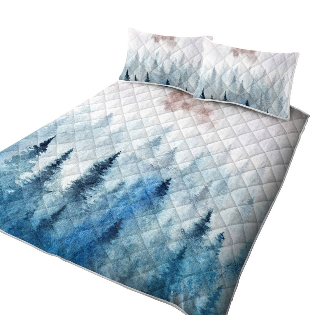 Coverlets with Art Painting Full Moon Forest