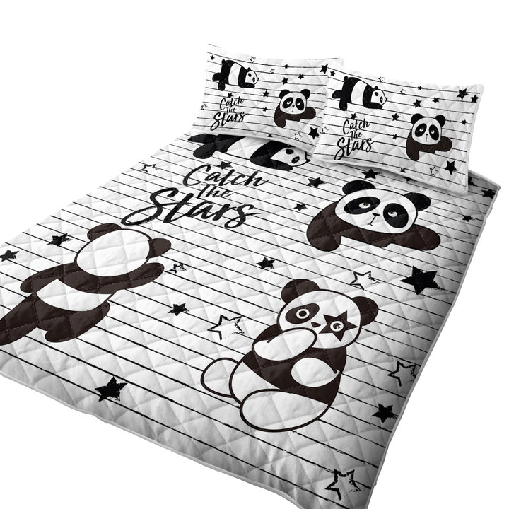 Coverlets with Catch the Stars Cute Panda