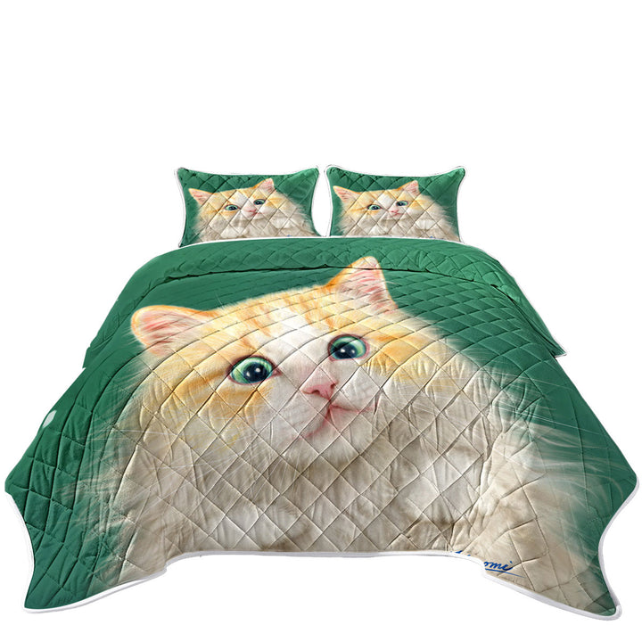 Coverlets with Cats Art Paintings Beautiful Kitty Cat