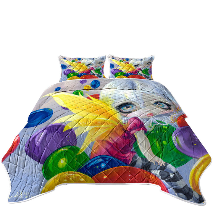Coverlets with Colorful Kids Fantasy Fairy Balloons