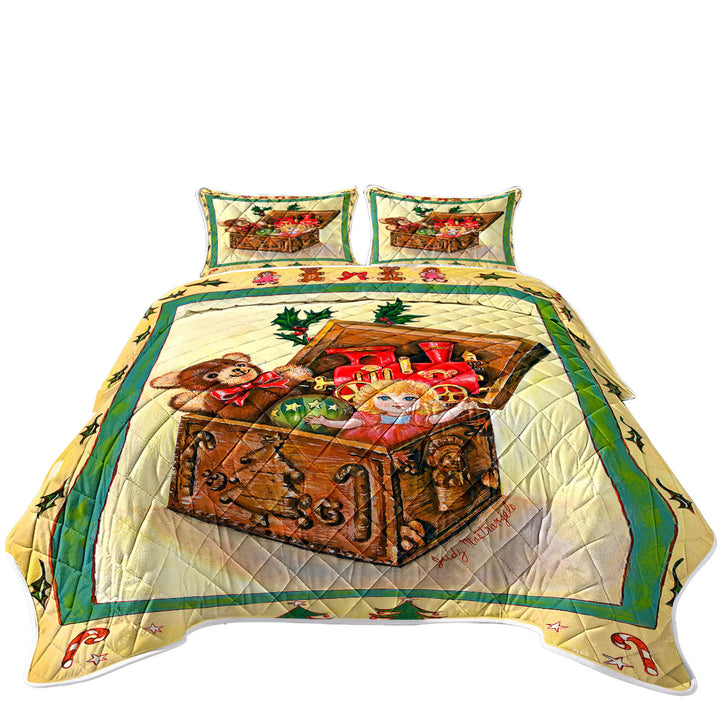 Coverlets with Cool Vintage Art for Kids the Toy Box Painting