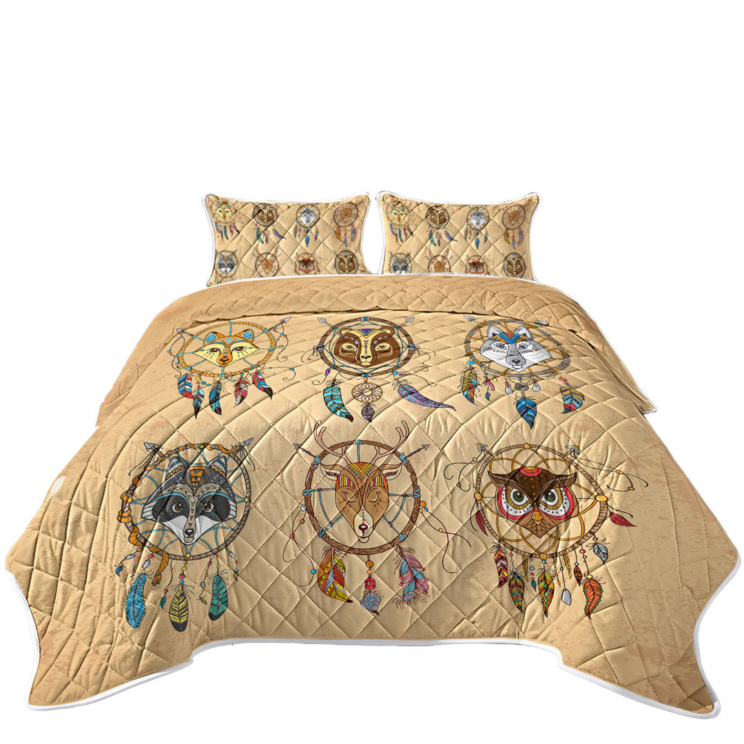 Coverlets with Cute Animal Dream Catchers for Kids