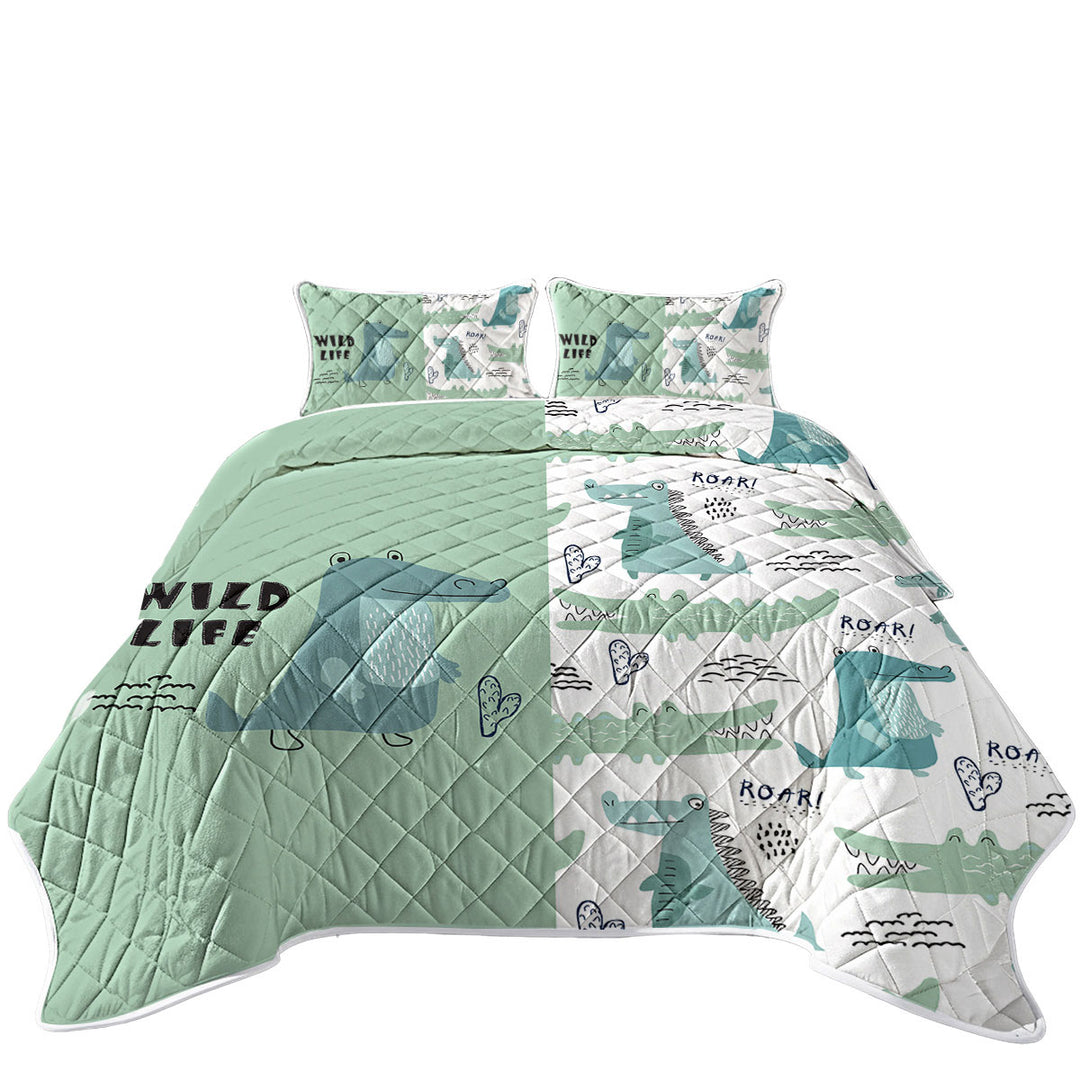Coverlets with Cute Crocodiles for Kids