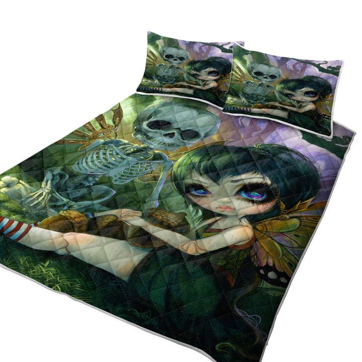 Coverlets with Eve and Rib Clockwork Fairy and Skeleton