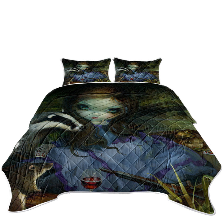 Coverlets with Fairytale Art Prints the Wind in the Willows