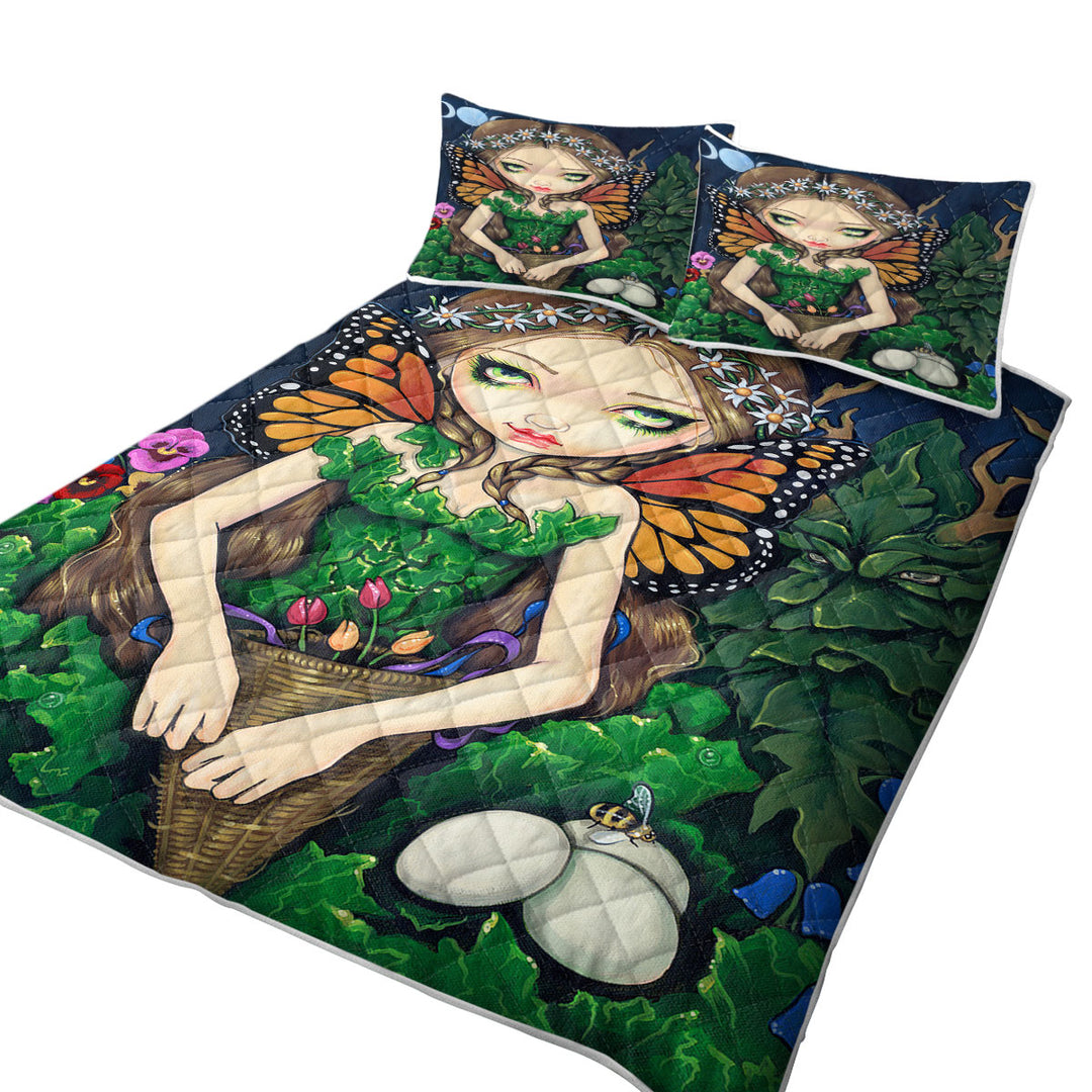 Coverlets with Fantasy Fairy World May Queen Spring and Summer