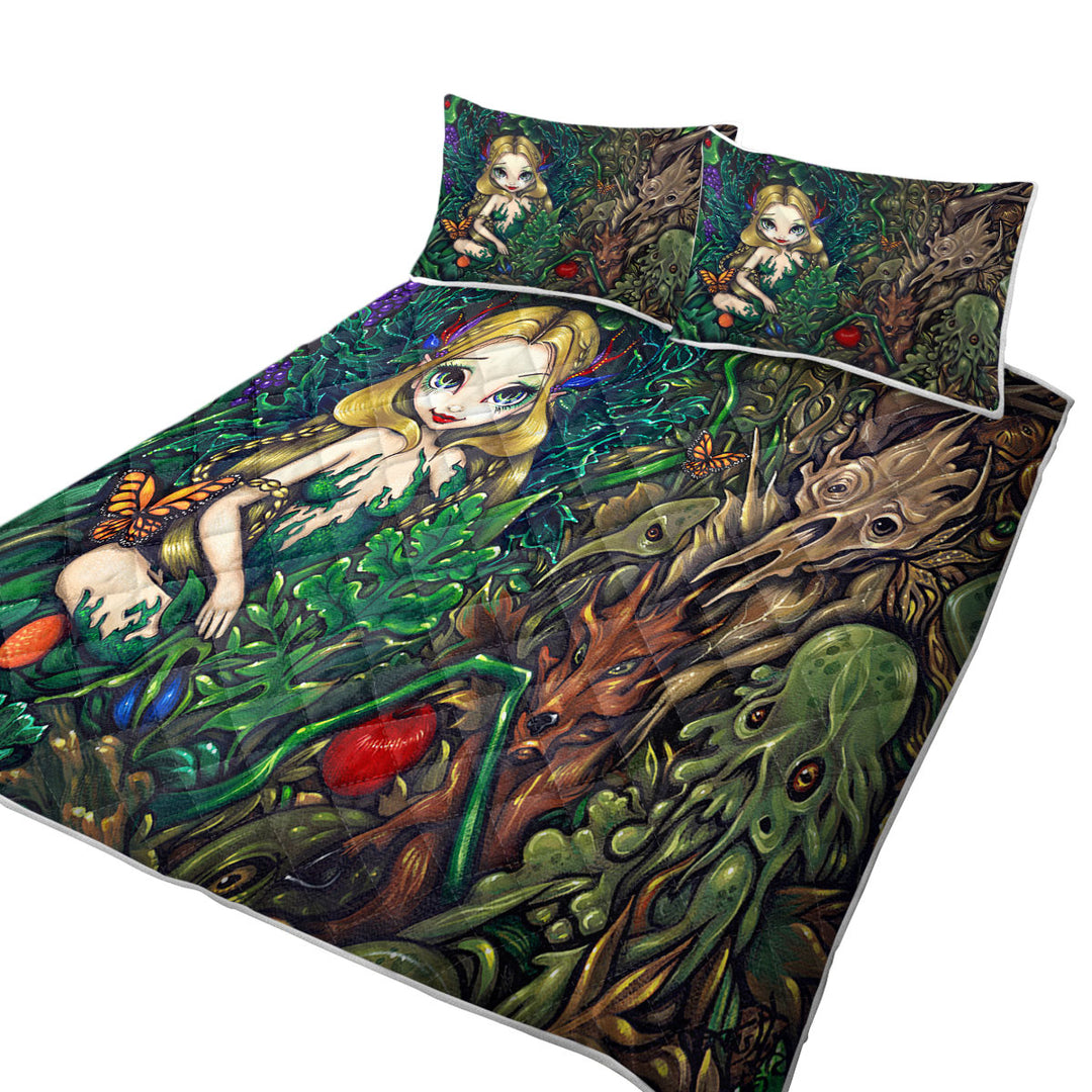 Coverlets with Fantasy Fairy of Summer and Hobgoblins of Autumn