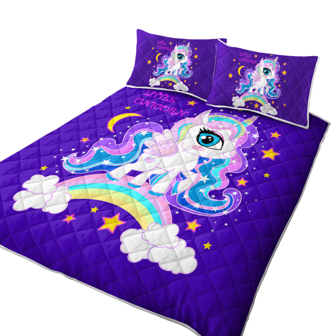 Coverlets with Girlish Little Unicorn