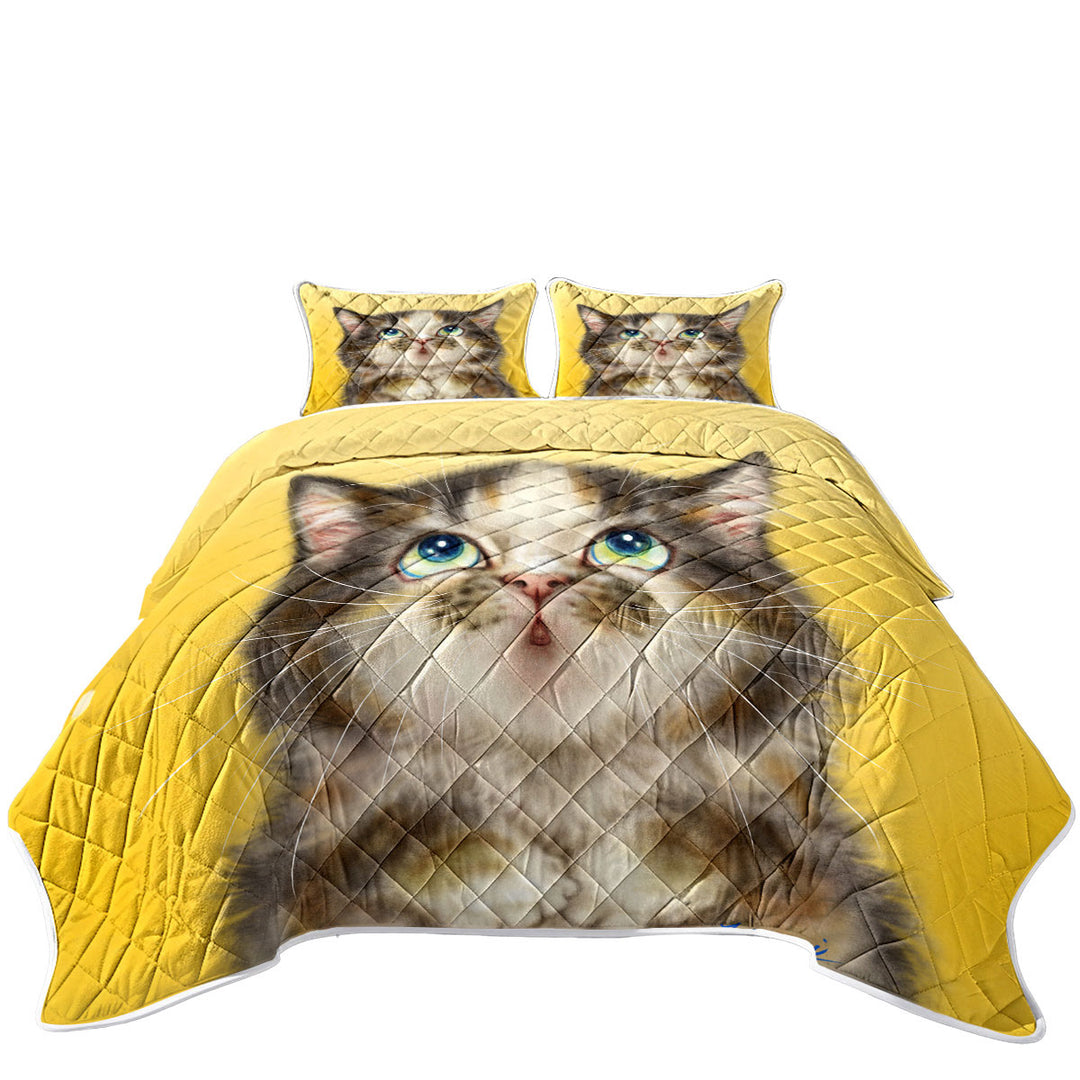 Coverlets with Kittens Cute Drawings Adorable Torbie Cat