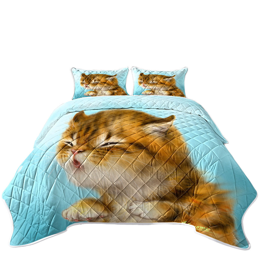 Coverlets with Kittens for Kids Cut Tiger Kitten